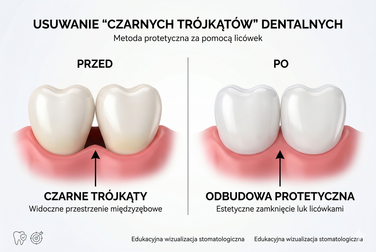 Czarne trójkąty między zębami – co to jest?